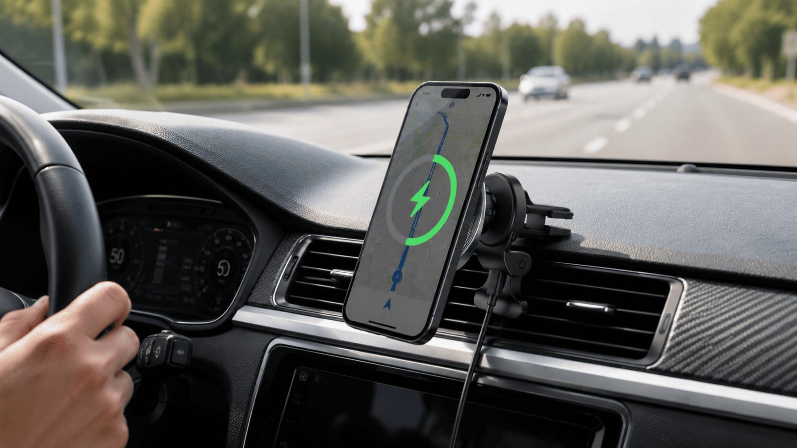 car wireless charger for navigation