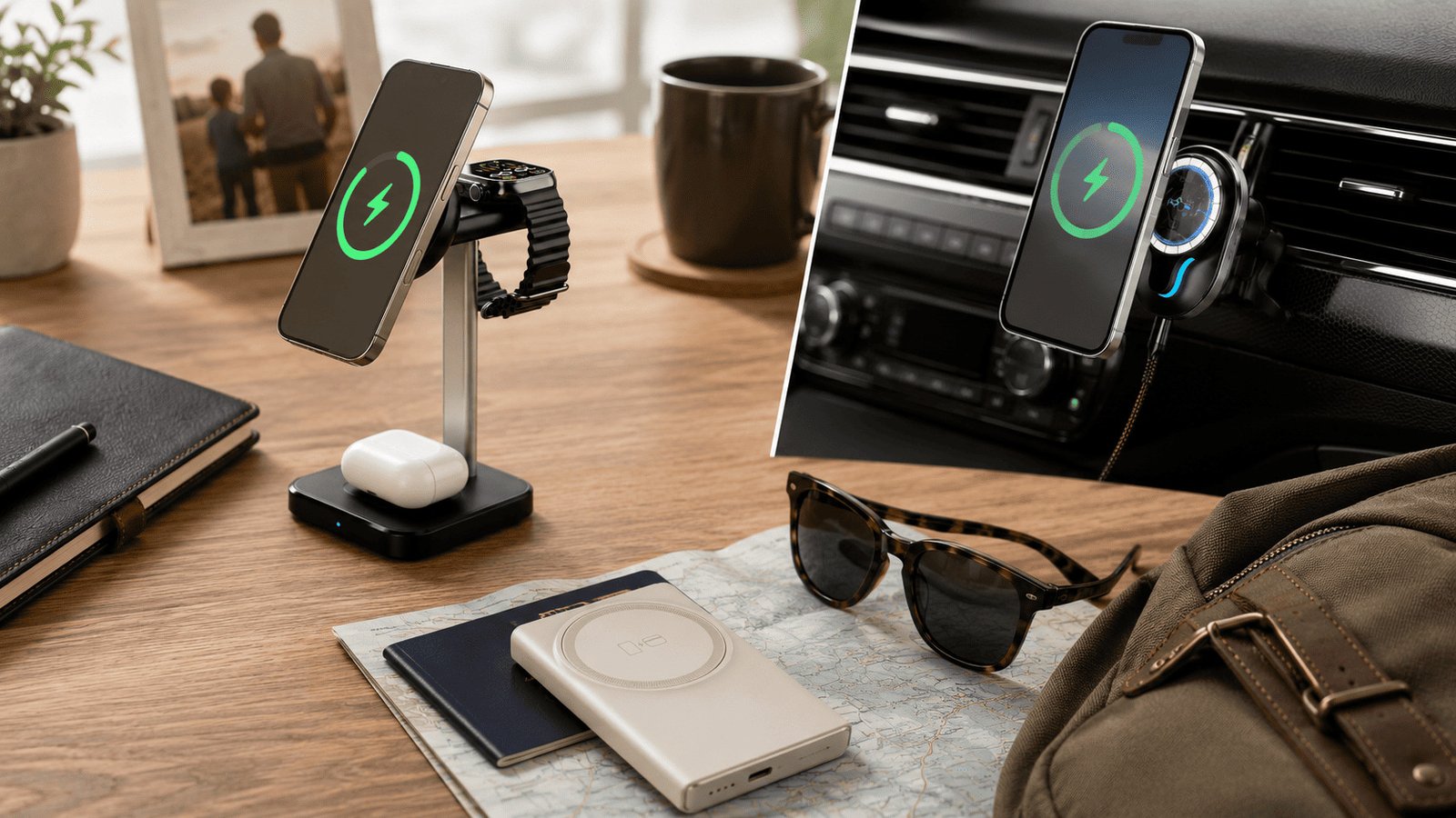 wireless chargers and wireless powerbanks father's day gift