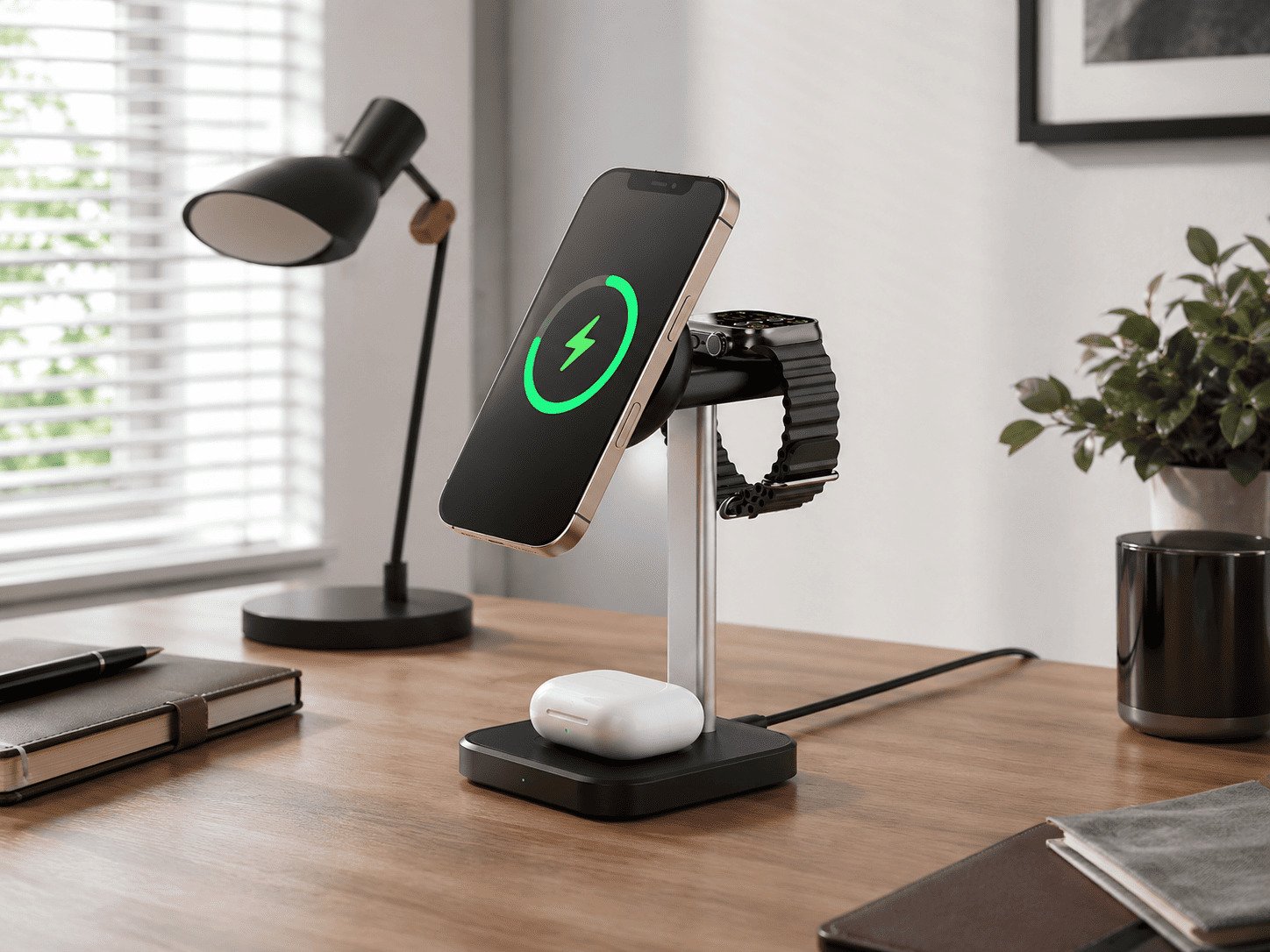 3-in-1 wireless charging stand father's day gift