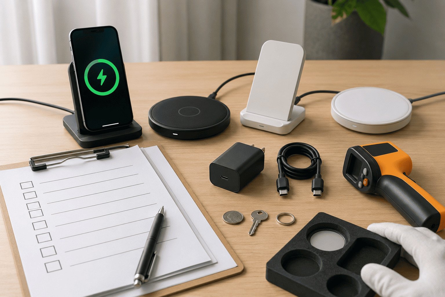 Wireless charger sourcing checklist