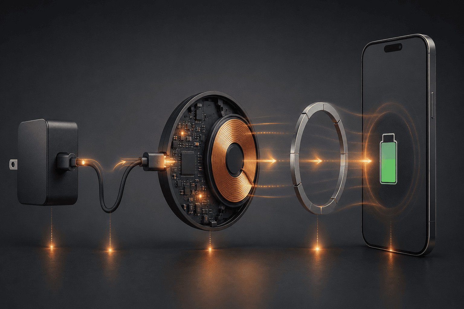 wireless charging power chain