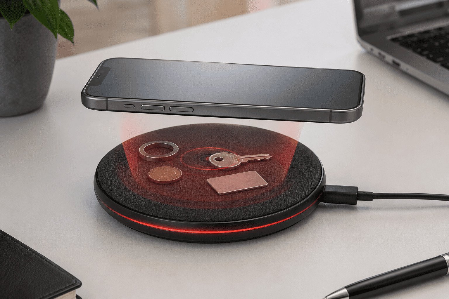 foreign object detection wireless charging safety