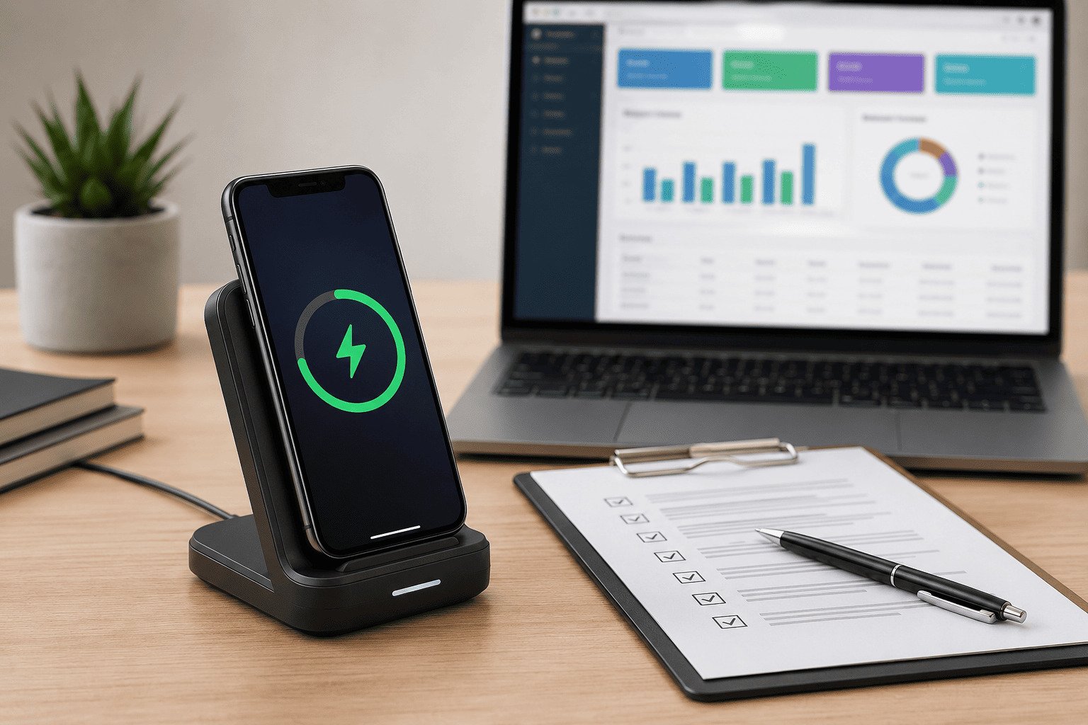Qi certified wireless charger verification