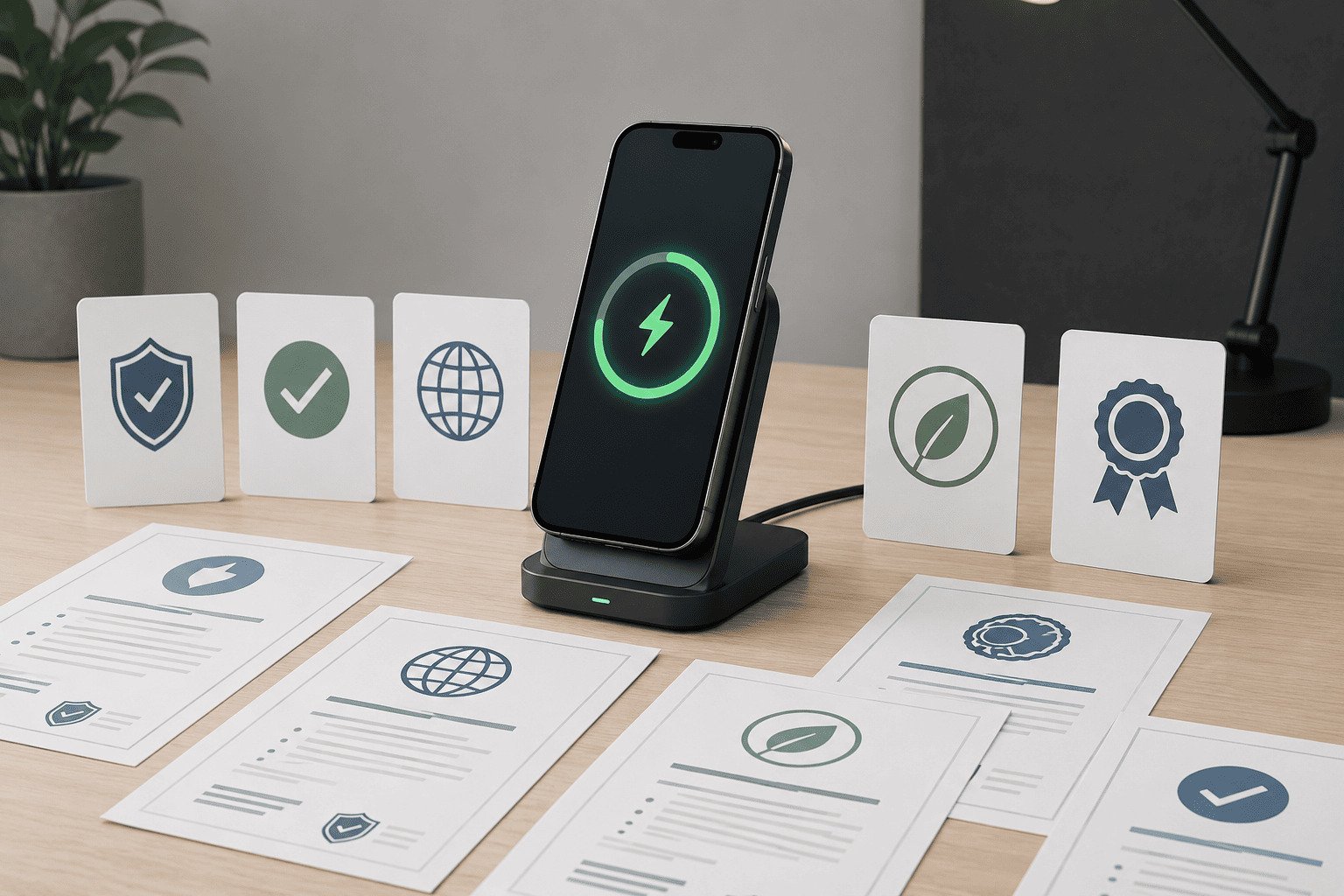 Qi Qi2 MagSafe CE FCC RoHS UL MFi wireless charger