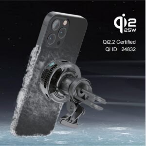 25W (Qi2.2 certified) Semiconductor Cooling Wireless Charging Phone Car Mount
