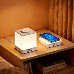 25W (Qi2.2) Wireless Charger with Square Lamp