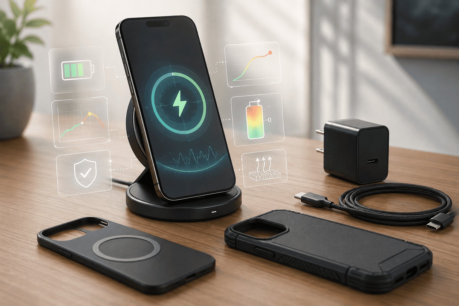 Qi2 25W wireless charging heat protection