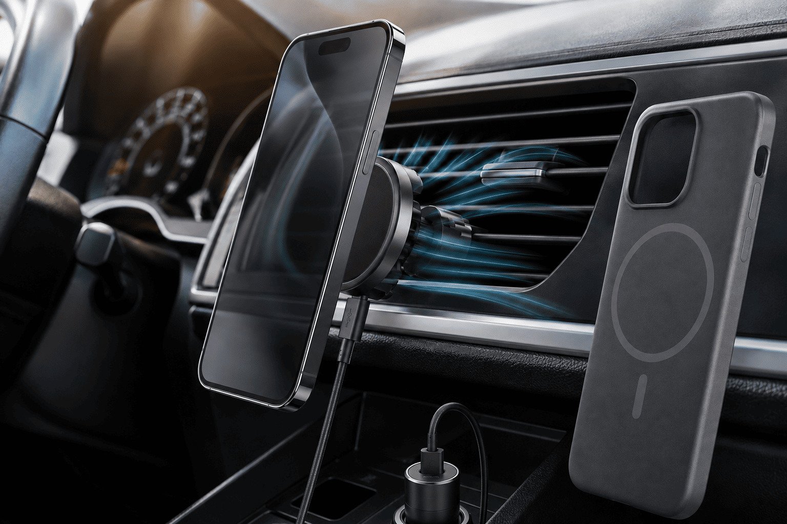 short arm air vent magnetic wireless charging mount short arm air vent magnetic wireless charging mount