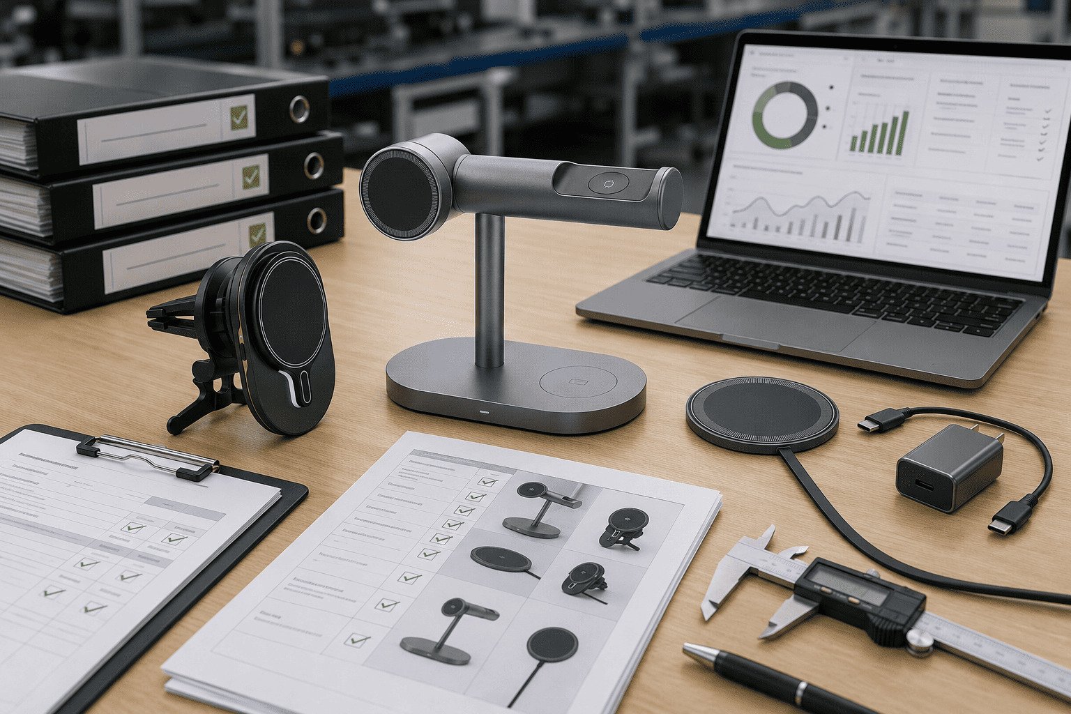 CE FCC RoHS wireless charger OEM compliance