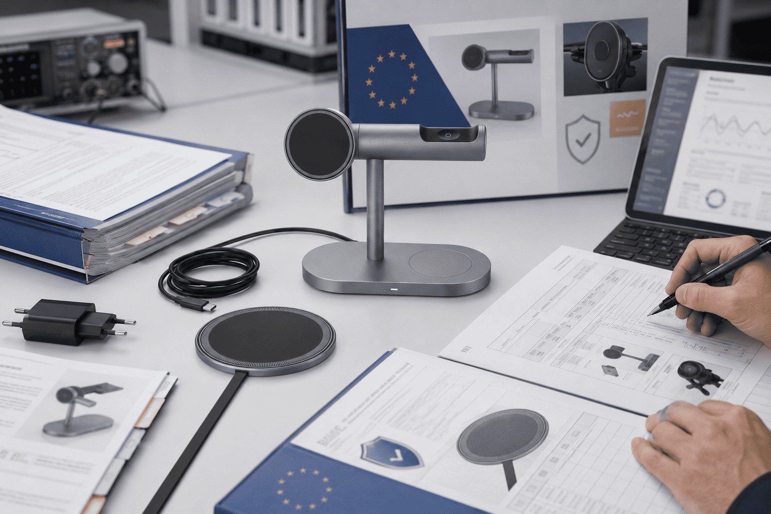 CE wireless charger compliance documents
