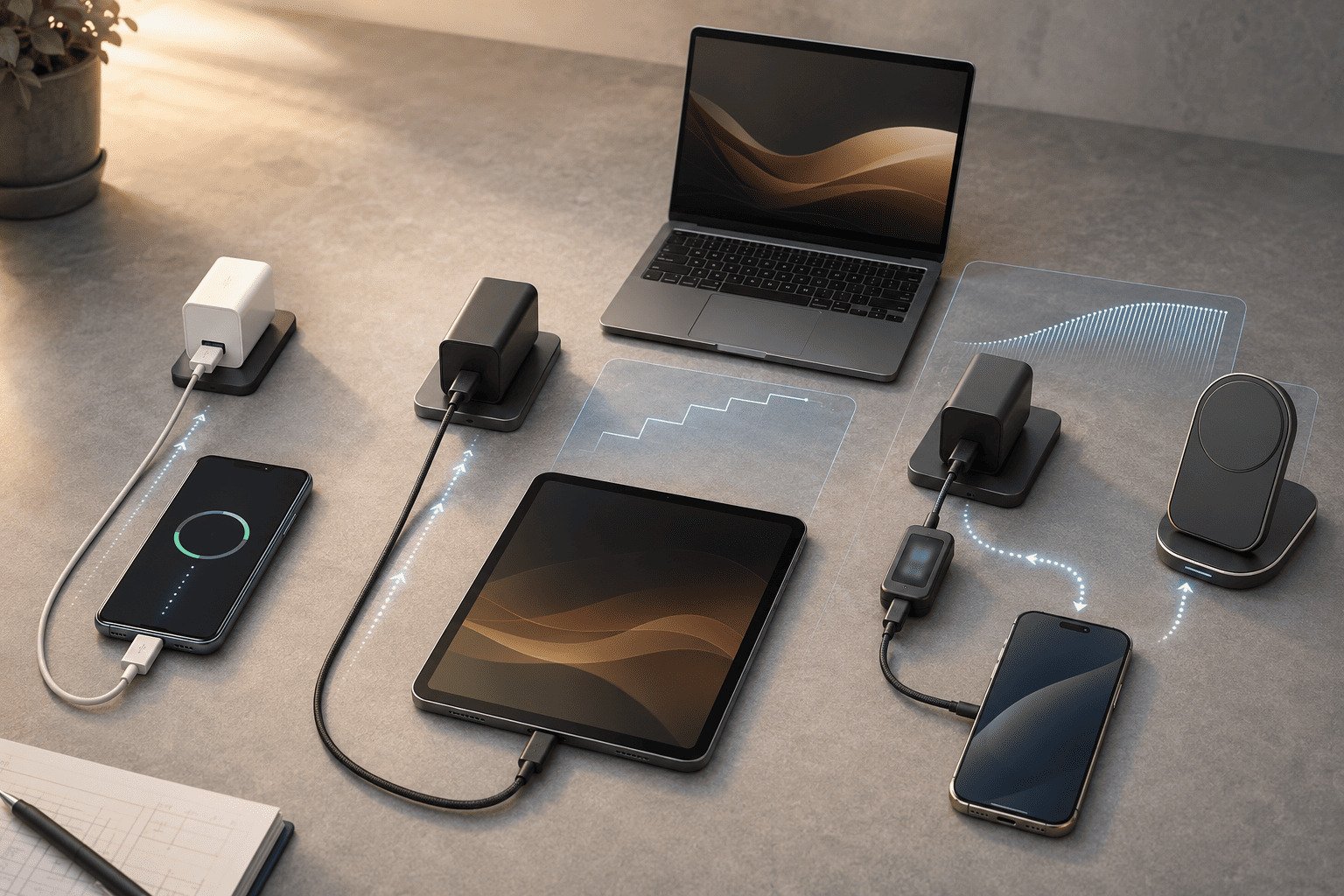 QC PD and PPS charging protocol comparison for USB-C and wireless chargers