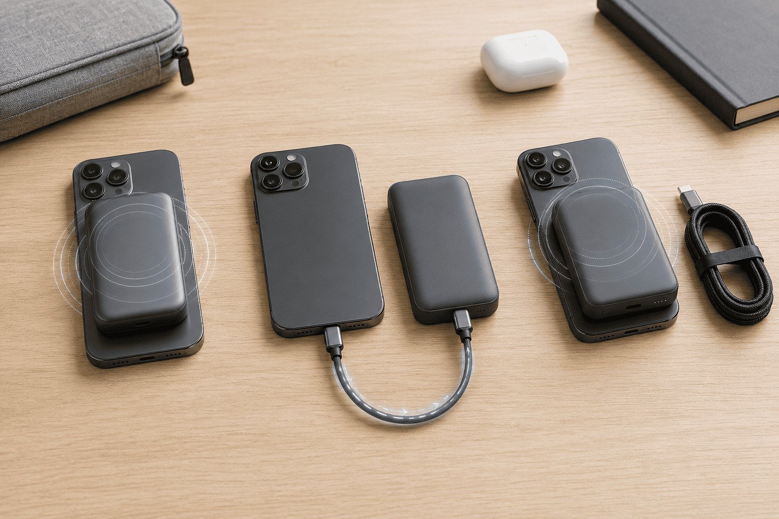 wireless power bank vs regular power bank comparison for mobile charging buyers
