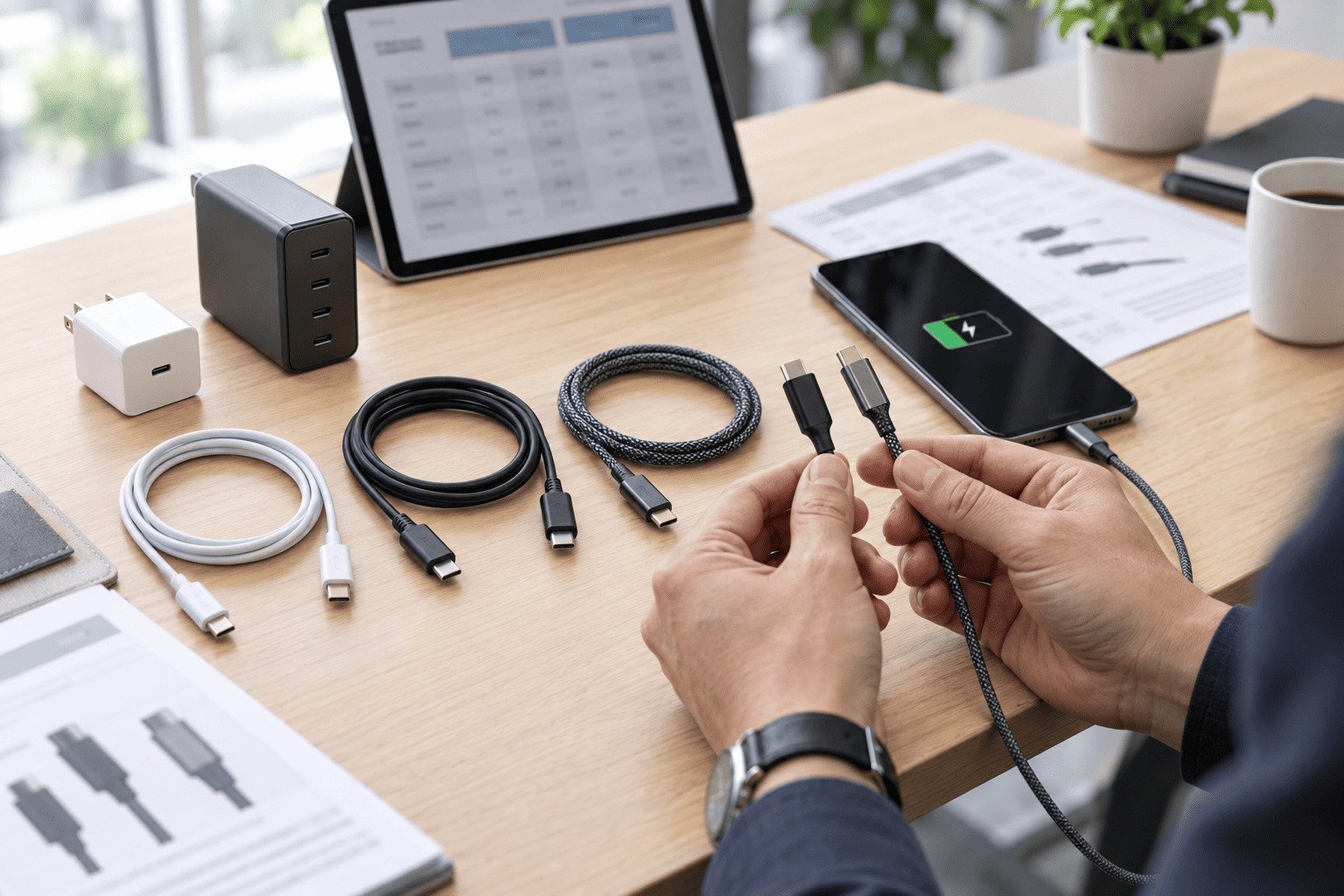 fast charging USB-C cable rating and power capacity selection