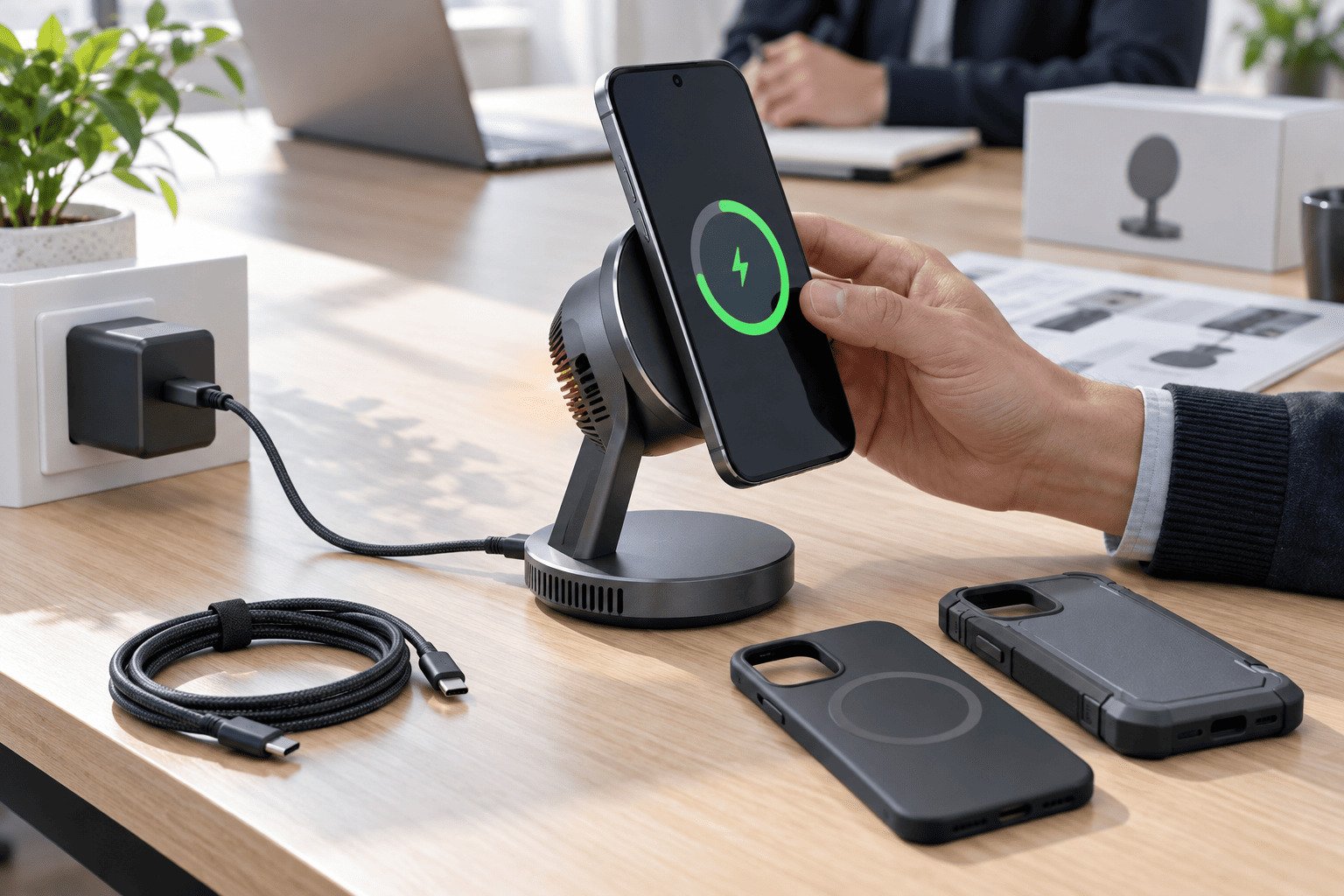 iPhone 18 Pro and iPhone 18 Pro Max charger magnetic wireless Qi2 25W station